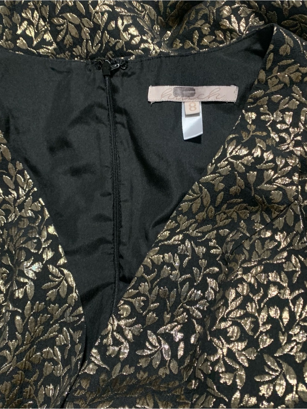 Hutch Black Rosario Gown Size 8 - Picture 6 of 8